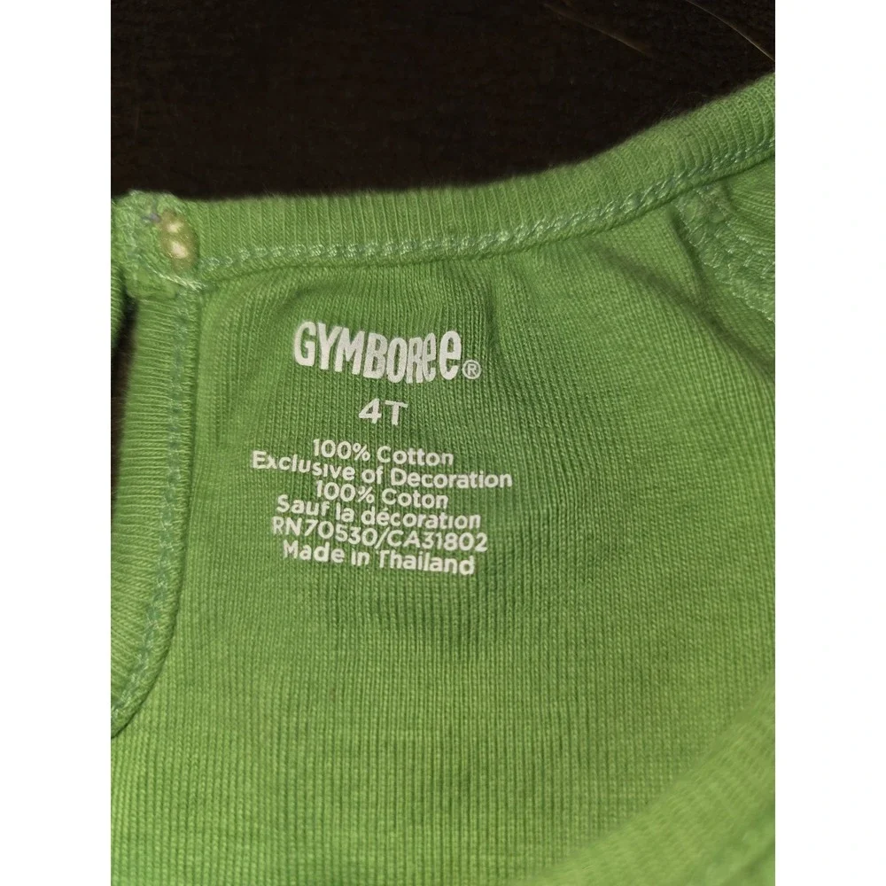 Gymboree burst of spring green top size 4t floral‎ skirt size 4